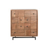 Chest of drawers Home ESPRIT Brown Natural Metal Acacia Modern 87 x 47 x 100 cm