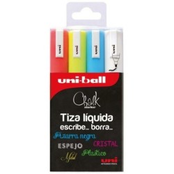 Set of Felt Tip Pens Uni-Ball PWE-5M Whiteboard (4 Pieces)