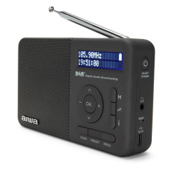 Radio Aiwa RD40DABBK Black 2000 mAh