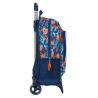 School Rucksack with Wheels Hot Wheels Speed club Orange (32 x 42 x 14 cm)