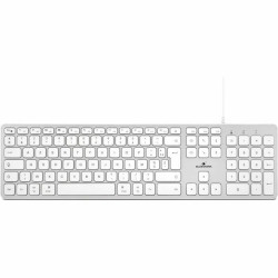 Keyboard Bluestork White French AZERTY