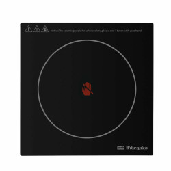 Glass-Ceramic Hob Orbegozo 16798 2000 W Black Ø 28 cm