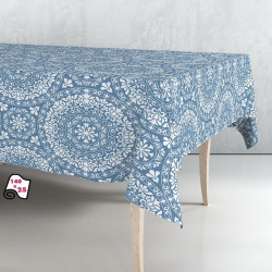 Tablecloth roll Exma Oilcloth Blue Mandala 140 cm x 25 m