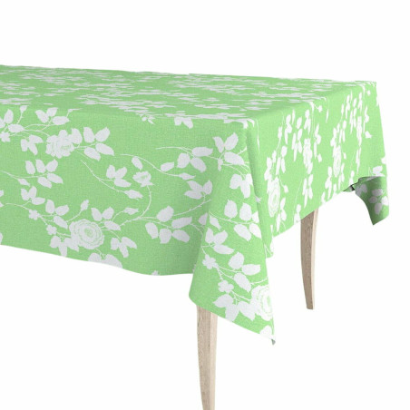 Tablecloth roll Exma Oilcloth Light Green Botanical plants 140 cm x 25 m