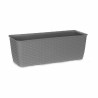 Planter Stefanplast Grey Plastic 15,5 x 13,5 x 39 cm (12 Units)