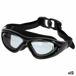 Adult Swimming Goggles AquaSport Black (12 Units)