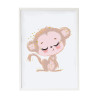 Painting Crochetts Multicolour MDF Wood 33 x 43 x 2 cm Monkey