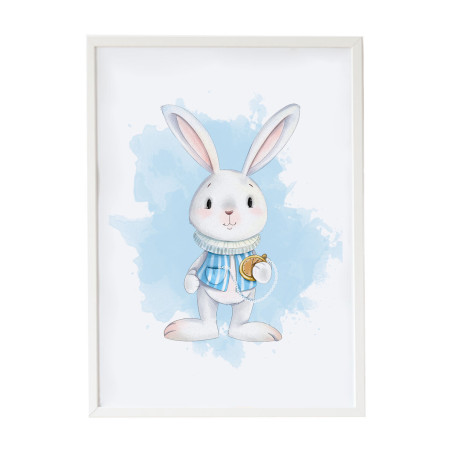 Painting Crochetts Alice Multicolour MDF Wood 33 x 43 x 2 cm Rabbit