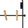 Coat rack Black Iron 45 x 7 x 150 cm