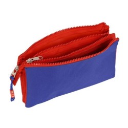 Triple Carry-all Atlético Madrid Red Navy Blue (22 x 12 x 3 cm)