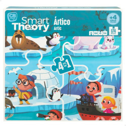 Child's Puzzle Colorbaby Artic 4-in-1 174 Pieces 136 x 34 cm (6 Units)