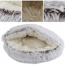 Cat Bed MPETS Eco Snugo Grey