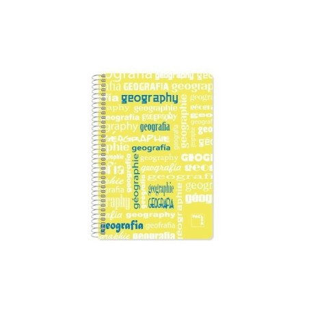 Notebook Pacsa Yellow Multicolour Din A4 4 Pieces 80 Sheets