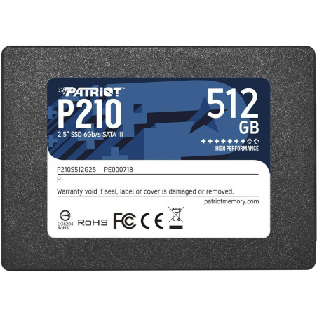 Hard Drive Patriot Memory P210 512 GB SSD