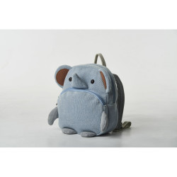 School Bag Crochetts Blue 22 x 26 x 8 cm Rhinoceros