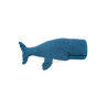 Fluffy toy Crochetts OCÉANO Dark blue Whale 28 x 75 x 12 cm