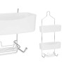 Shower Hanger 28 x 60 x 14 cm Metal White Plastic (6 Units)