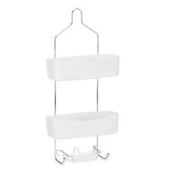 Shower Hanger 28 x 60 x 14 cm Metal White Plastic (6 Units)