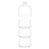 Jar Patisserie Chocolates Transparent Glass 10 x 25 x 10 cm (6 Units)