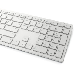 Keyboard and Wireless Mouse Dell KM5221W-WH White Qwerty US