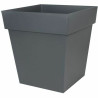 Planter EDA Tuscany Grey Dark grey Squared Ø 50 cm