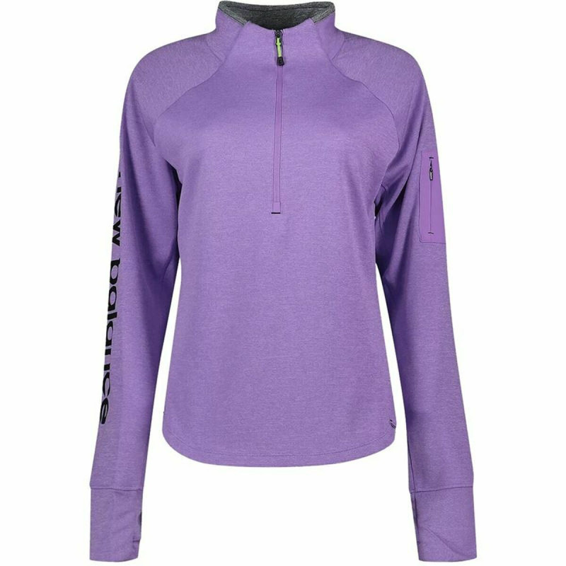 Women’s Sweatshirt without Hood New Balance Impact Run Purple