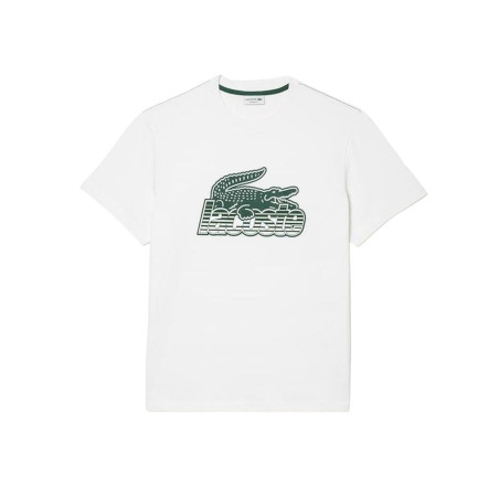 Short Sleeve T-Shirt Lacoste White Unisex