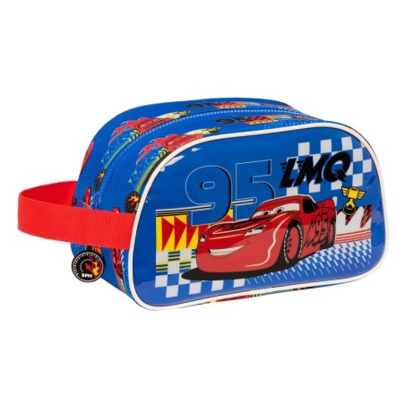 School Toilet Bag Cars Race ready Blue 26 x 15 x 12 cm