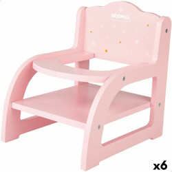 Chair for Dolls Woomax 16,5 x 21 x 20 cm Pink 6 Units