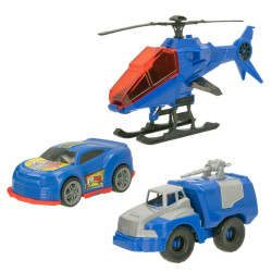 Set of cars Colorbaby 20 x 12 x 8,5 cm 6 Units 3 Pieces Police Officer