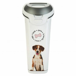 Pet food jar Curver 241097 White 10 kg