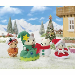 Dolls House Accessories Sylvanian Families Happy ChristmaS Friends