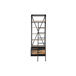 Shelves DKD Home Decor 75 x 47 x 220 cm 79 x 48 x 220 cm Natural Black Metal Mango wood