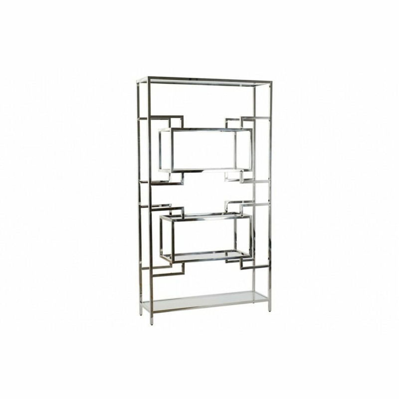 Shelves DKD Home Decor Silver Metal Crystal Steel 100 x 29 x 180,5 cm