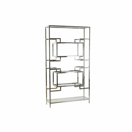 Shelves DKD Home Decor Silver Metal Crystal Steel 100 x 29 x 180,5 cm