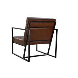 Armchair DKD Home Decor Brown Black Metal 75 x 89 x 90 cm