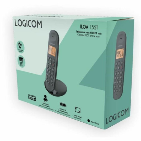 Landline Telephone Logicom DECT ILOA 155T SOLO Black