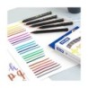 Set of Felt Tip Pens Milan 24 Pieces Paintbrush Multicolour