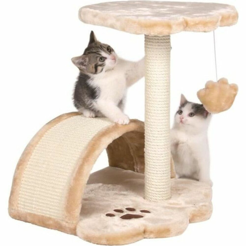 Cat scratching tree Trixie Vitoria Beige 43 cm Plush Sisal