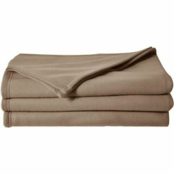 Blanket Poyet  Motte Poleco 100 % polyester 240 x 260 cm Taupe