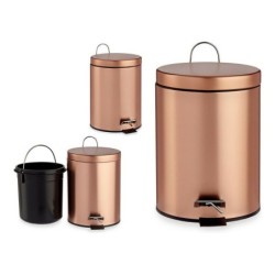 Pedal bin Metal Copper Plastic 5 L (20,5 x 27,5 x 26,5 cm)