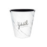 Rubbish bin White Marble 10 L (24 Units)