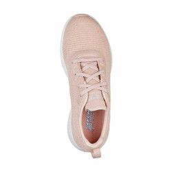 Sports Trainers for Women Skechers Bobs Sport Squad Glam Light Pink