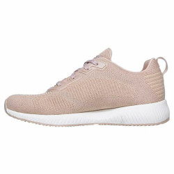 Sports Trainers for Women Skechers Bobs Sport Squad Glam Light Pink