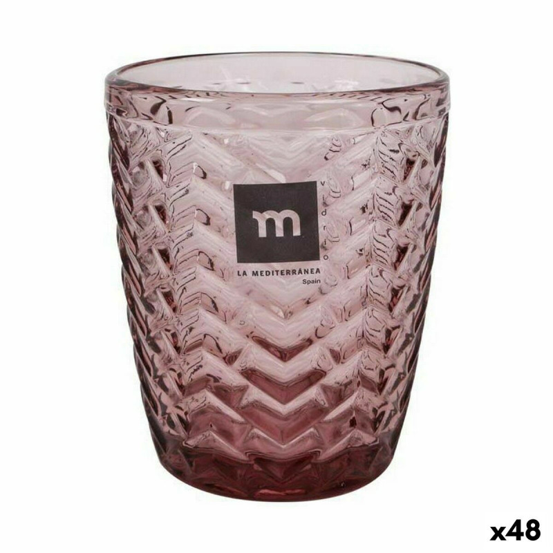 Glass La Mediterránea Spica Purple 290 ml (48 Units)