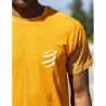 Men’s Short Sleeve T-Shirt Compressport Perforance SS Dark Orange