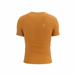 Men’s Short Sleeve T-Shirt Compressport Perforance SS Dark Orange