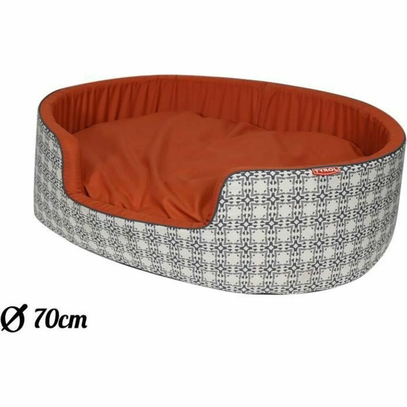 Dog Bed Tyrol Orange M 70 x 60 x 23 cm