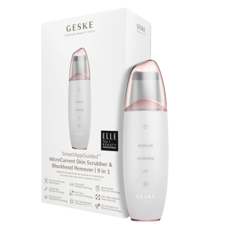 Cleansing and Exfoliating Brush Geske SmartAppGuided White 9-in-1