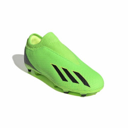 Childrens Football Boots Adidas X Speedportal 3 Césped Lime green Unisex